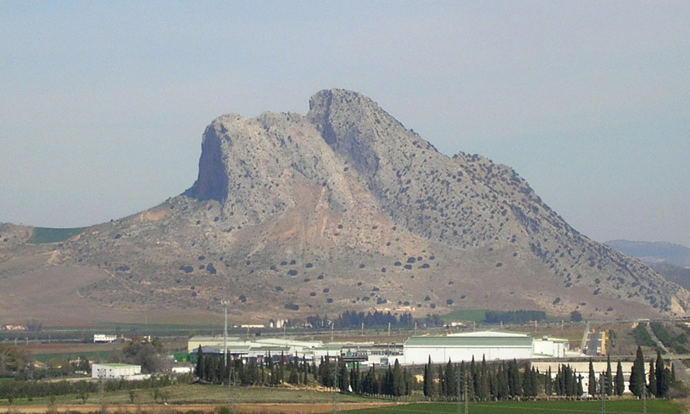 Vista de la peña de los enamorados en Antequera