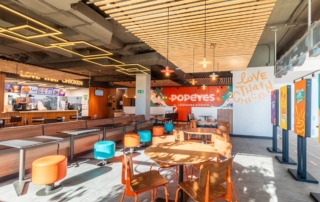 Popeyes en autovía a4, situado en el área de servicio Abades Puerta Andalucía