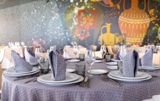 Mesa para eventos, boda y celebraciones en Abades Bailén