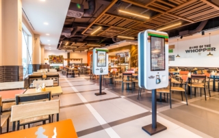 Pantalla para realizar pedido en Burge King de Alhama de Murcia